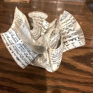 Vintage M&Co Labs New York Unique Crumpled Stock Exchange Paperweight Sculpture